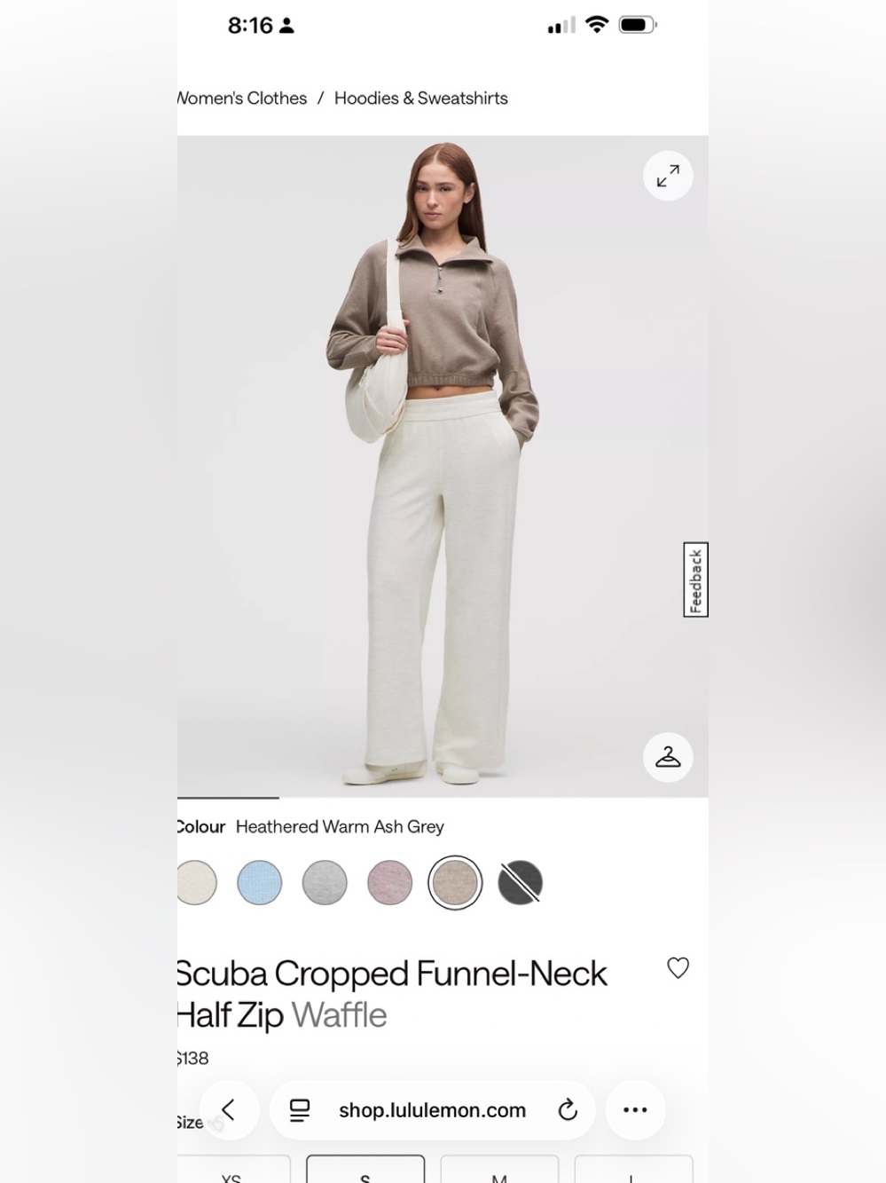 Lululemon scuba waffle crop - Picture 5 of 5